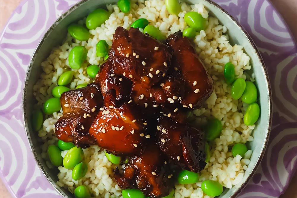 Sticky Kippendijen uit de Airfryer