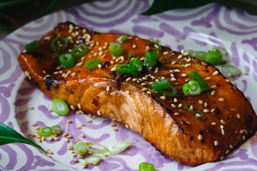 Sticky Zalm uit de Airfryer